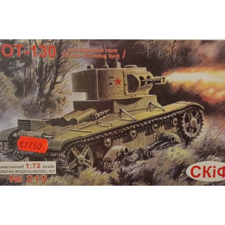 Soviet OT-130 Flamethrower Tank WW2 - plastic kit 1/72 Ukraina cod.219