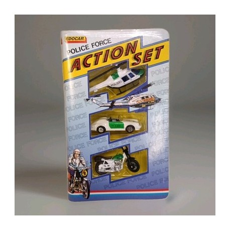 Polizei Action Set 3 Vehicles ab. 1/64 EDOCAR