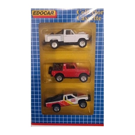 Collectors Cassette Pick-up Set 3 Vehicles ab. 1/64 EDOCAR