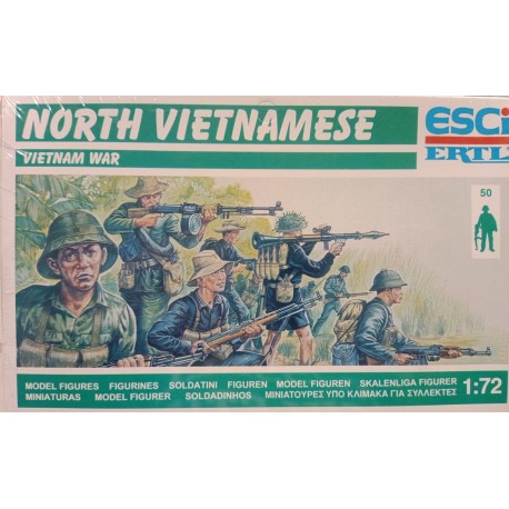 North Vietnamese Figures 50 Soldiers  1/72 N°P229 Esci Ertl