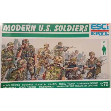 Modern US Infantry Figures 50 Soldiers  1/72 N°P239 Esci Ertl