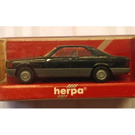 MERCEDES 560 SEC COUPE' Black art. 2087 - plastic model - 1/87 H0 - Herpa