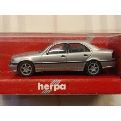 Mercedes MB C-Kl. facel. berlina Silver metal - plastic model - 1/87 - Herpa