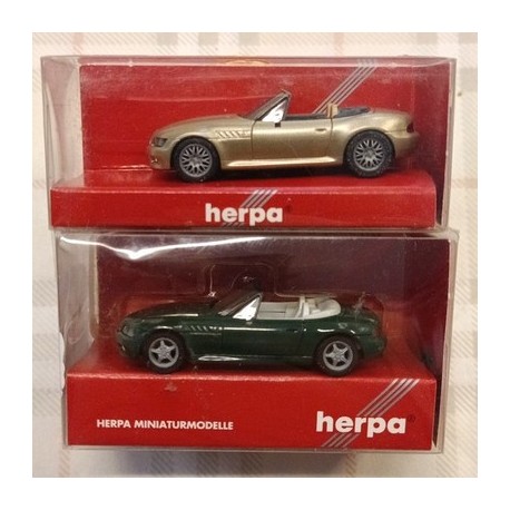 BMW - lotto 2 mod. - Z3 ROADSTER + Z3 Facelift - 1/87 H0 - Herpa art.vv