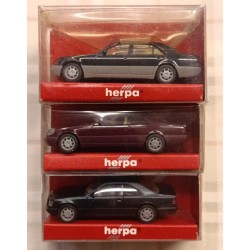 MERCEDES MB - lotto 3 mod. - 600 SEC + E320 COUPE + 600 SEL - 1/87 H0 - Herpa