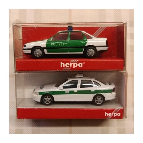 OPEL DEUSTCHE POLIZEI - lotto DUE modelli - Vectra - 1/87 H0 - Herpa