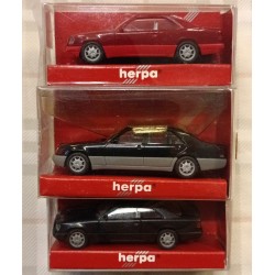 MERCEDES - MB S600 - MB E320 COUPE - MB 600 SEL - lotto 3 mod. - 1/87 H0 - Herpa