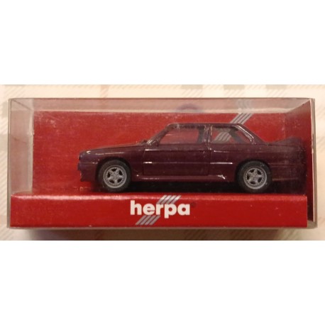 BMW M3 SPORT - DARK RED - plastic model - 1/87 H0 - Herpa