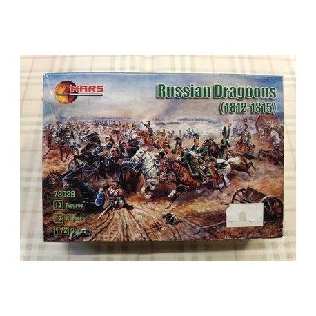 Russian Dragoons 1812-15 Napoleonic War 24 Figures Soldiers 1/72 Mars N°72029