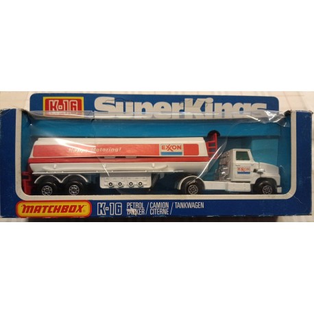 MATCHBOX Truck Super Kings K-16 EXXON Petrol Tanker - vintage model