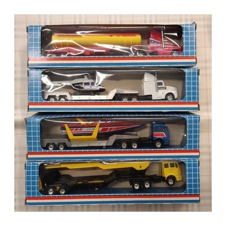 EDOCAR bundle 4 different Truck - die cast metal w. box- scala 1/87 ca