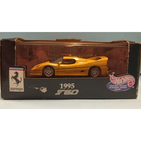 FERRARI F50 yellow - HOT WHEELS MATTEL 1/43 die cast model