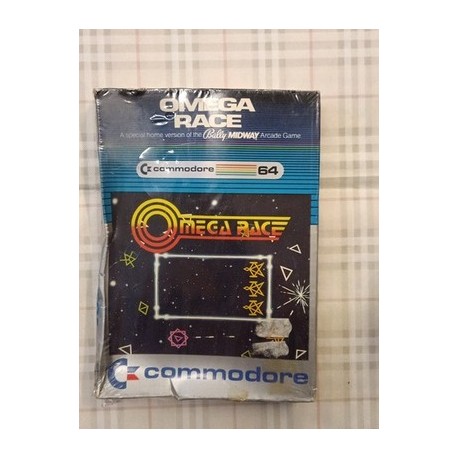Commodore 64 Omega Race Video Game 1983 Midway Arcade Game