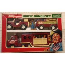 Horse Ranch Set 3 veicoli in acciaio ed accessori - '80 Buddy L Fattoria