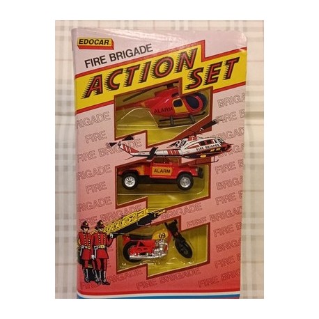 Fire Engine Vigili del Fuoco set 3 veicoli - 1/64 EDOCAR