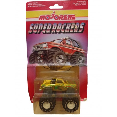 MAJORETTE - SUPER ROCKERS Big Foot Monster Jam 4x4 Gold Caiman scala 8 cm.