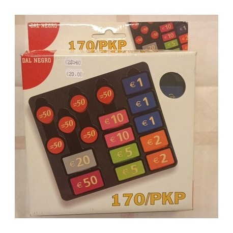 Confezione 170 Fiches Chips Gettoni in Euro - Dal Negro