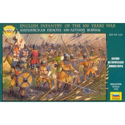 Fanteria inglese della guerra dei 100 Anni - Soldatini 1:72 Art 8060 Zvezda