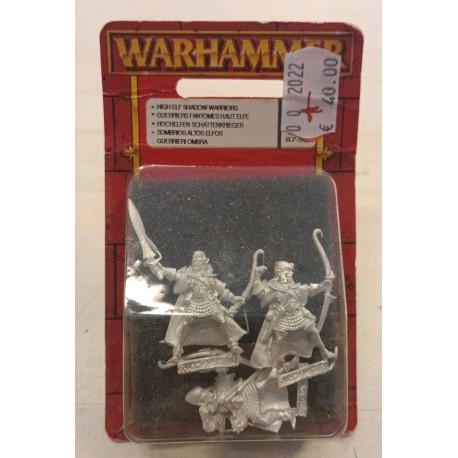 Warhammer Fantasy Battles HIGH ELF SHADOW WARRIORS - 3 mini - GW GAMES WORKSHOP