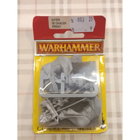 Warhammer Fantasy Battles BRETONNIAN ERRANT KNIGHTS STANDARD BEARER 1995 GW MINI