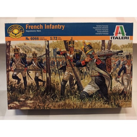 French Infantry Napoleonic Wars Figures 48 pcs. 1/72 N°6066 Italeri