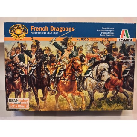 French Dragoon Napoleonic Wars Figures 34 pcs. 1/72 N°6015 Italeri