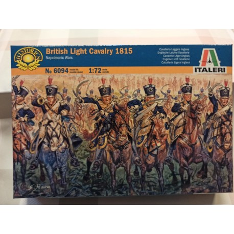 British Light Cavalry Napoleonic Wars Figures 17 Soldiers 1/72 N°6094 Italeri