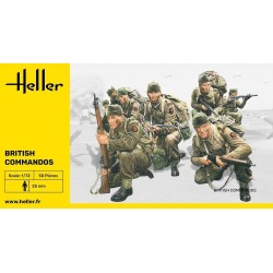 British Commandos WW2 - 1:72 plastic figures (Soldatini) Heller New 49632