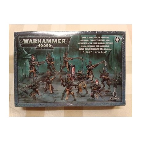 Warhammer 40000 Dark Eldar Kabalite Warriors Dieci Modelli Plastica GW Citadel