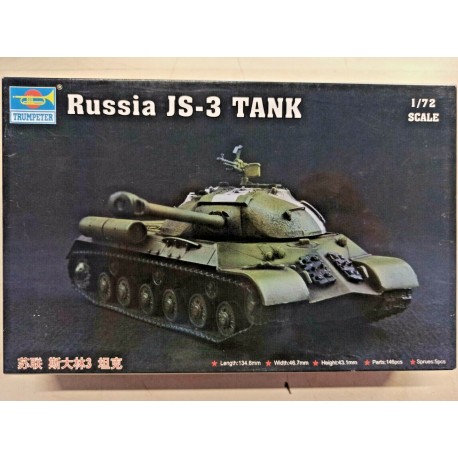 Russia JS3 Tank  Plastic Model Kit Scala 1/72 Trumpeter  07227