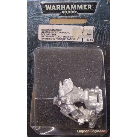 Warhammer 40K ORKS Mad Doc Grotsnik metallo raro nuovo