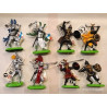 Britains Bundle 8 soldatini 4 Medievali e 4 Saraceni  1/32 Base in Metallo ('90)