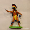Britains Indiano con pistola e tomahawk 1/32 Base in Metallo ('90) soldatino