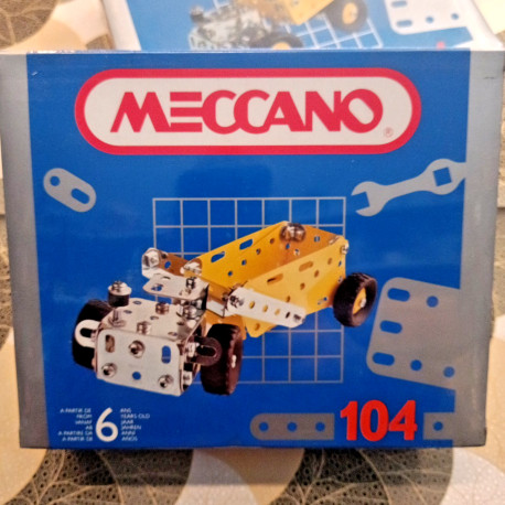 Meccano Camion SCRAPER Costruzioni in Metallo N 104 VINTAGE anni 90