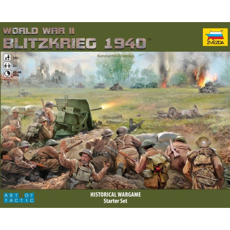 World War II Blitzkrieg 1940 Historical War Game (Starter Set) Zvezda 6192