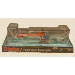 DINKY TOYS - BELL POLICE HELICOPTER - eicottero Art.732 Vintage '80