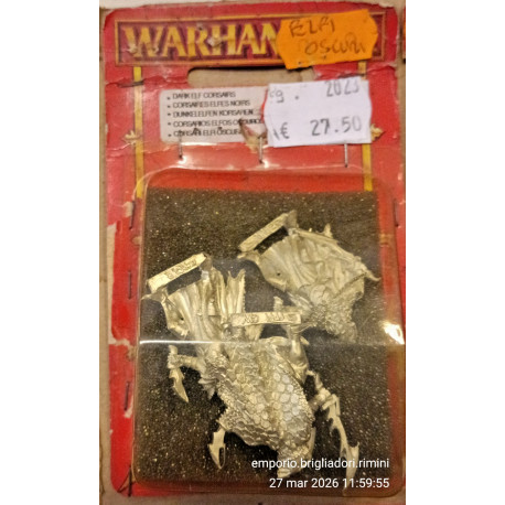 DARK ELF CORSAIRS (3) Warhammer FANTASY GW Games Workshop RARE METAL miniature