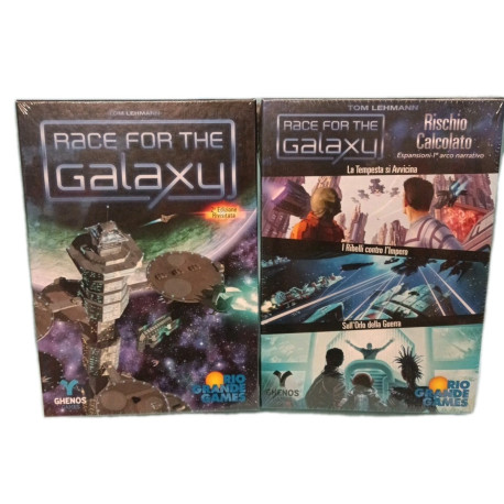 RACE FOR THE GALAXY 2a ed. + RISCHIO CALCOLATO - ITALIANO - Ghenos RARO FP