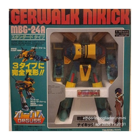 ORGUSS MBG-24A ROBOT GERWALK NIKICK SCALE 1/40 DIE CAST JAPAN NEW VINTAGE MODEL