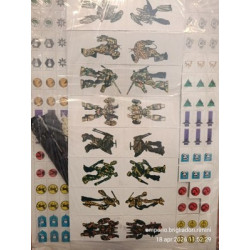 BATTLETECH 1a EDIZIONE KIT DI GIOCO (solo MAPPE E PEDINE) '80 FASA NUOVO