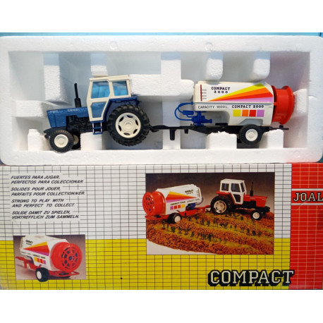 Modellino Trattore EBRO 6100 con Atomizzatore Compact 2000 - JOAL 1:35 - Box Ori