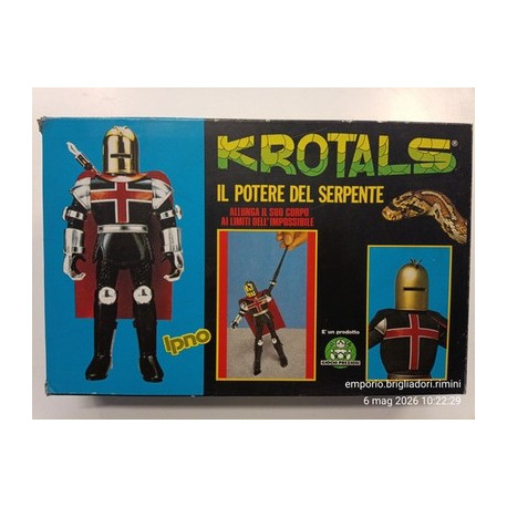 KROTALS IPNO Action Figure Vintage 80s Giochi Preziosi Italy Stretch Toy MIB