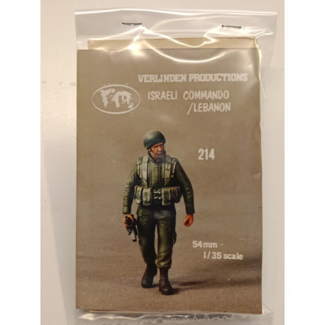 Verlinden Productions 214 Israeli Commando Lebanon 54mm 1/35 Resin Kit OOP