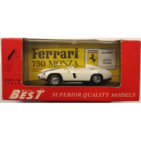 Ferrari 750 Monza Bianca Targa Florio '55 (A45) - Model Best 1/43 - 9055