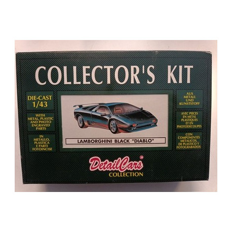 Lamborghini Black Diablo - DETAIL CARS COLLECTION 1/43 die cast model KIT