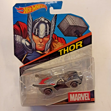 Hot Wheels Thor Marvel BDM75 Character Car 1:64 Nuovo Sigillato Fondo Magazzino