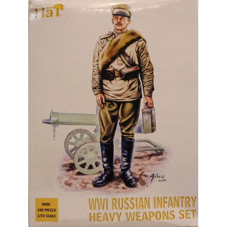 WWI Russian Infantry Heavy Weapon Figures Soldiers 1/72 Cod 8080 Hat Soldatini