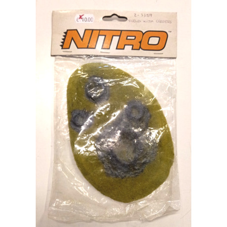 Field With Craters 2-3359 Vintage Wargame Scenery Terrain Sealed NITRO