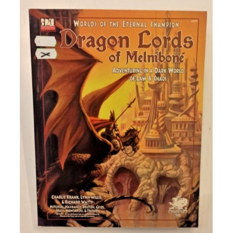 Dragon Lords of Melniboné Chaosium 2001 Elric d20 System RPG Manuale NUOVO ENG