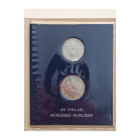 Vatican Silver Coins Set 1983 1984 Holy Year 500 1000 Lire Giovanni Paolo II